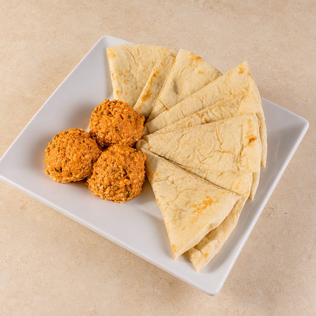 Fire Feta and Pita.