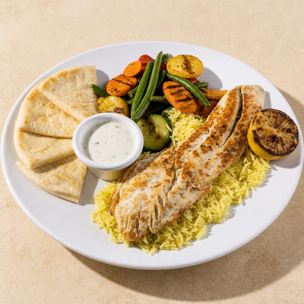Greek Style Fish Plate.
