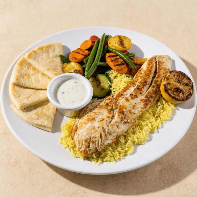 Greek Style Fish Plate.